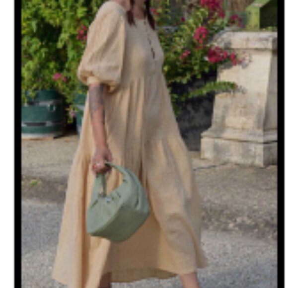 Daughters of India Ela dress in chamomile - Picture 4 of 8